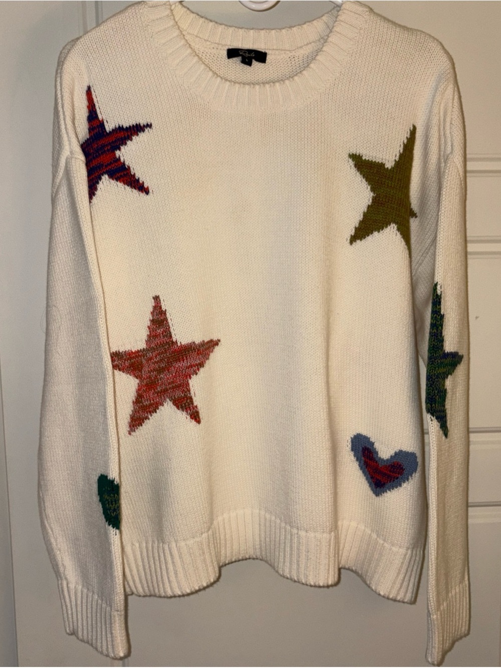 Rails Zoey Ivory Rainbow Stars Sweater (L)
NWOT